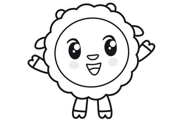 Раскраски для детей 3 лет Малышарики