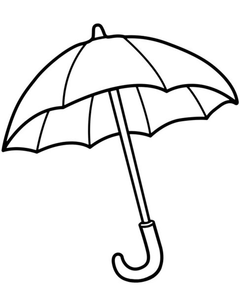 Картинки раскраски зонтик (54 фото)