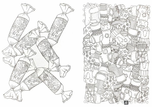 Книжка раскраска для взрослых