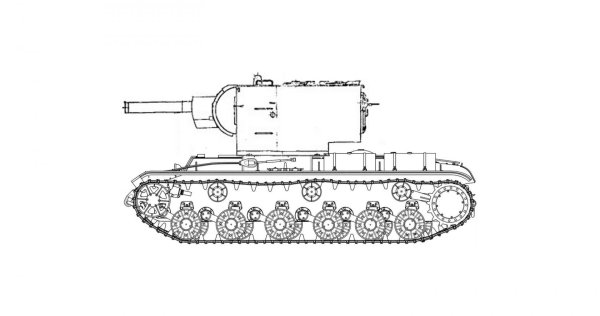 Танк сбоку для детей кв-2