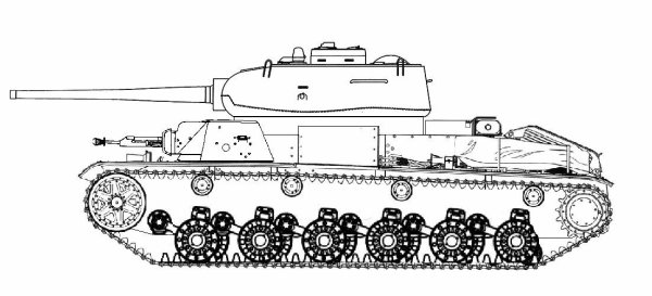 Кв 44 танк сбоку раскраска