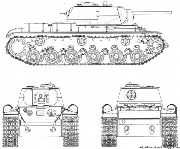 Кв-44 танк спереди