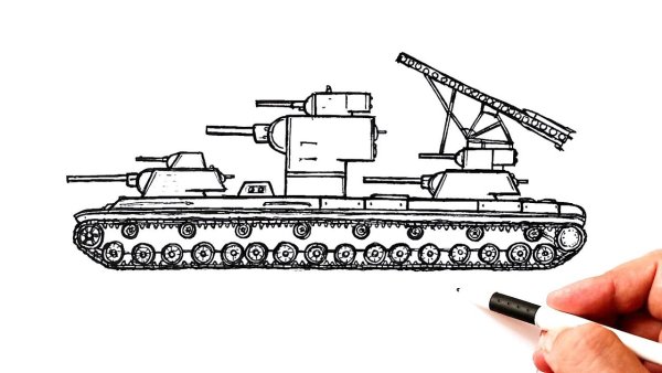 Рисовать танк кв 6