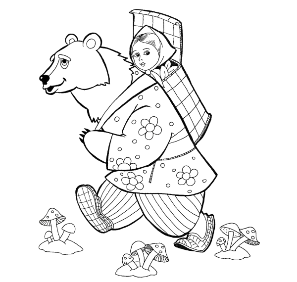 По щучьему велению раскраска