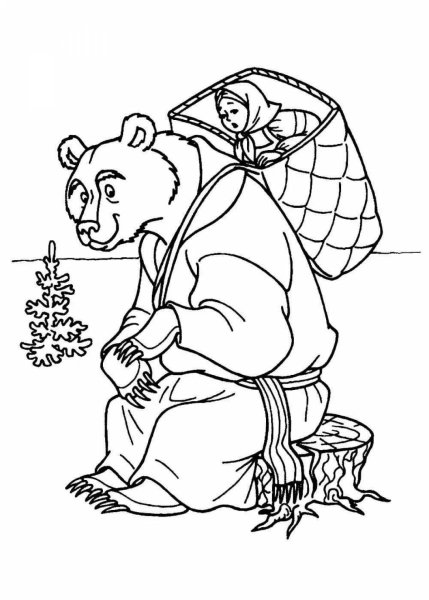 Раскраски русские народные сказки