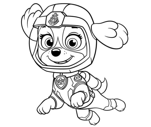 Мега Зума Щенячий патруль раскраска