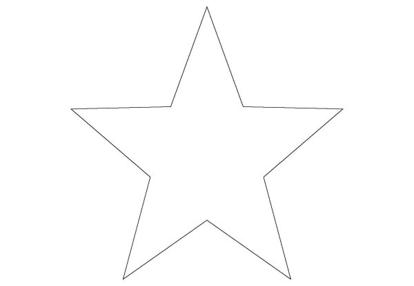 Звезда контур