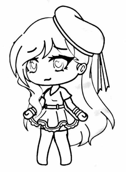 Раскраски гача лайф аниме