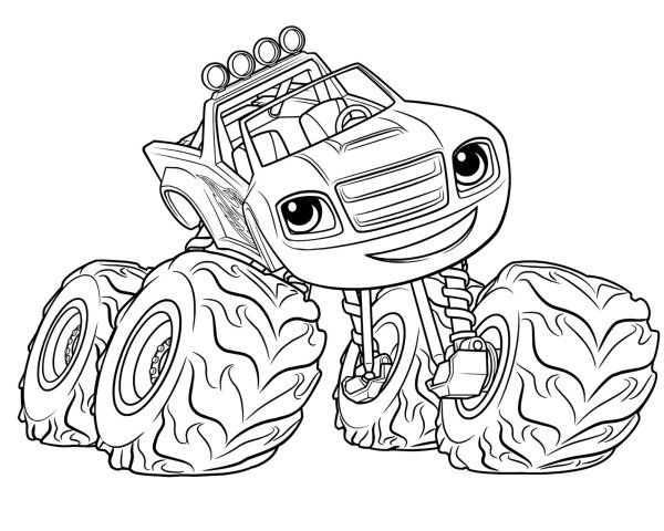 Разукрашку Вспыш чудо машинки разукрашка