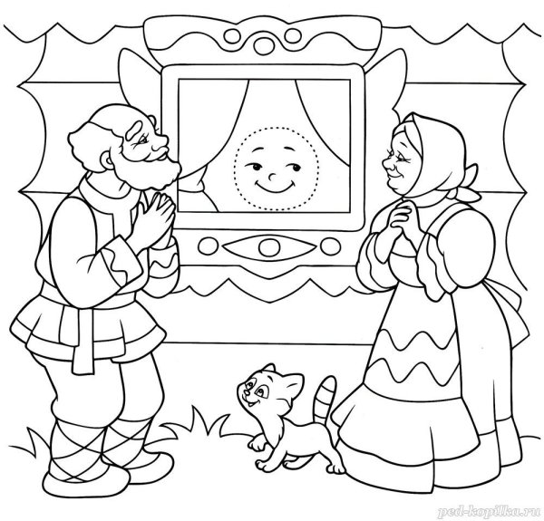 Колобок рисунок