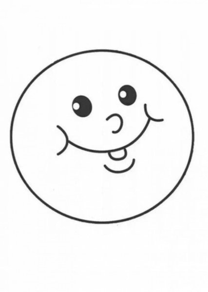 Колобок на пеньке раскраска