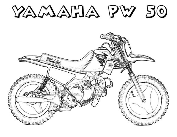 Питбайк раскраска ТТР 125