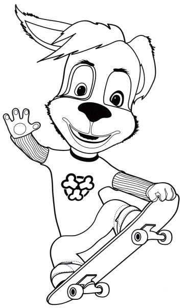 Раскраски мультяшки чип и Дейл