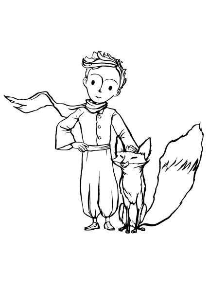 Маленький принц раскраска Антуан де сент-Экзюпери