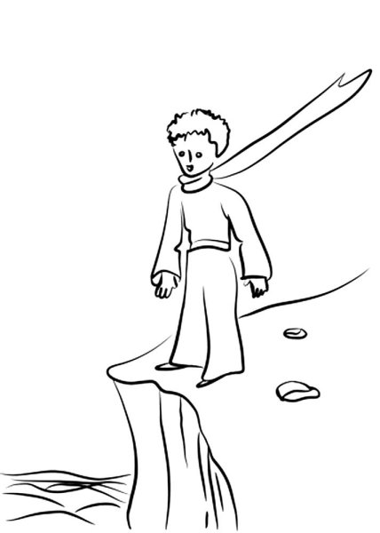 Маленький принц раскраска Антуан де сент-Экзюпери