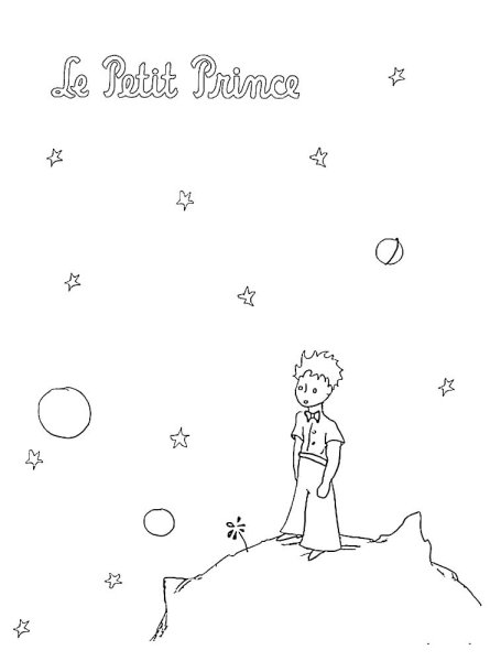 Маленький принц раскраска Антуан де сент-Экзюпери
