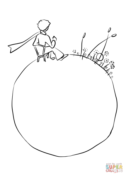 Маленький принц. Раскраска