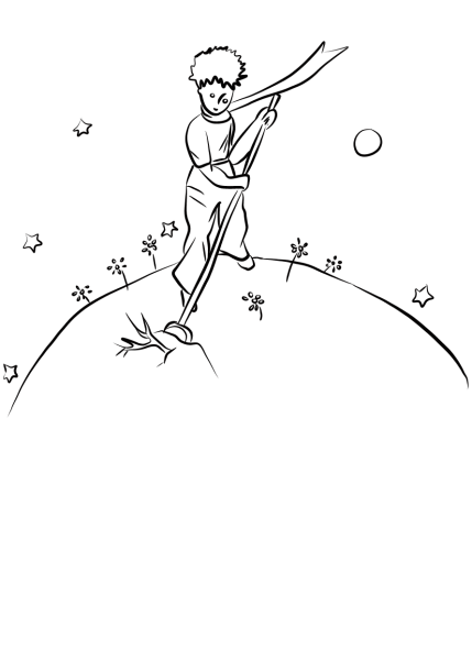 Маленький принц зарисовки Экзюпери