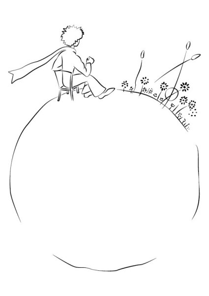 Маленький принц эскизы Экзюпери