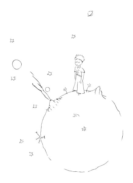 Маленький принц картинки для срисовки
