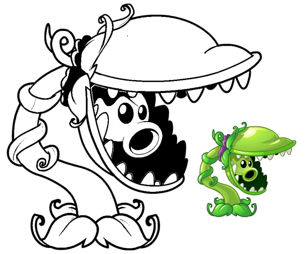 Распечатки растения против зомби 2