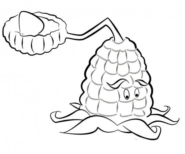 Plants vs Zombies раскраска