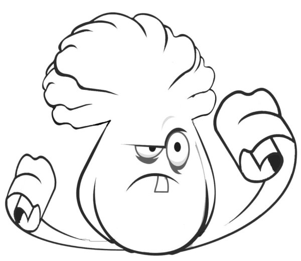 Раскраски растения против зомби 2 растения