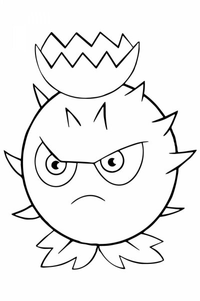 Plants vs Zombies раскраска