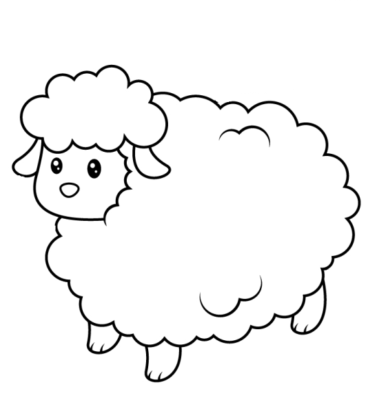Sheep раскраска