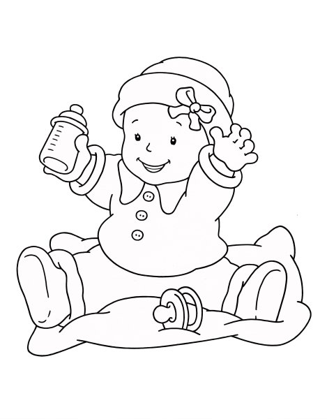 Раскраска пупс