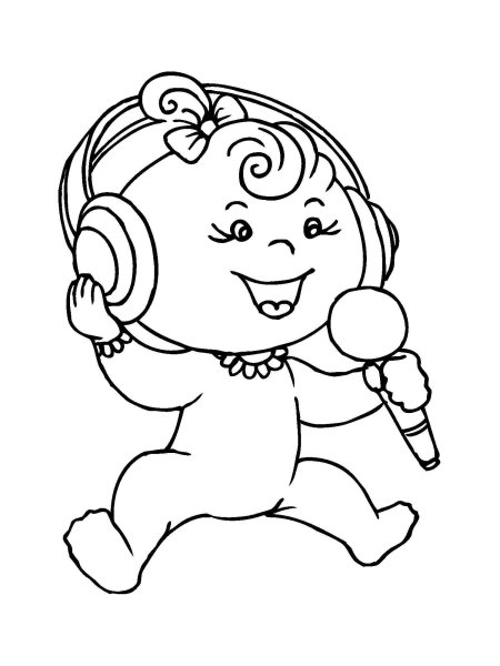 Раскраска пупсик