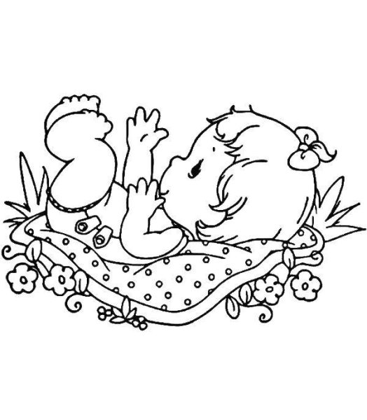 Раскраска пупсик