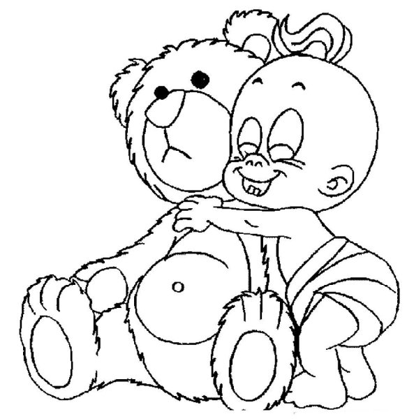 Раскраска бэби Элайв