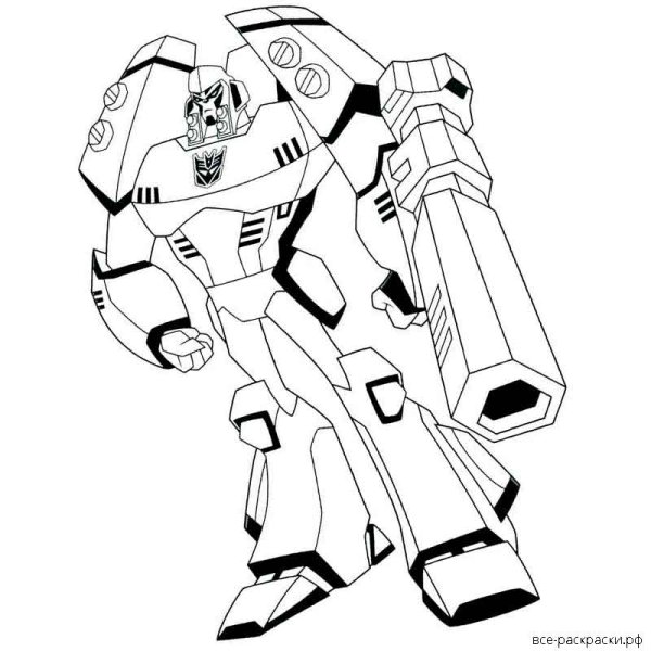 Раскраска трансформеры Бамблби