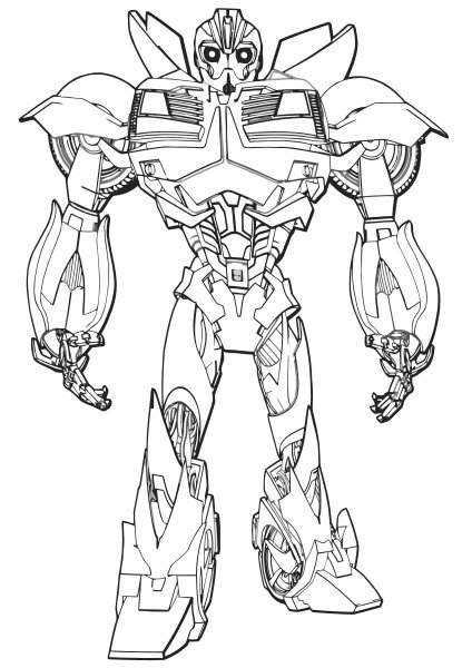 Оптимус Прайм раскраска