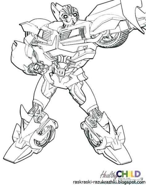 Раскраски Автоботы Бамблби
