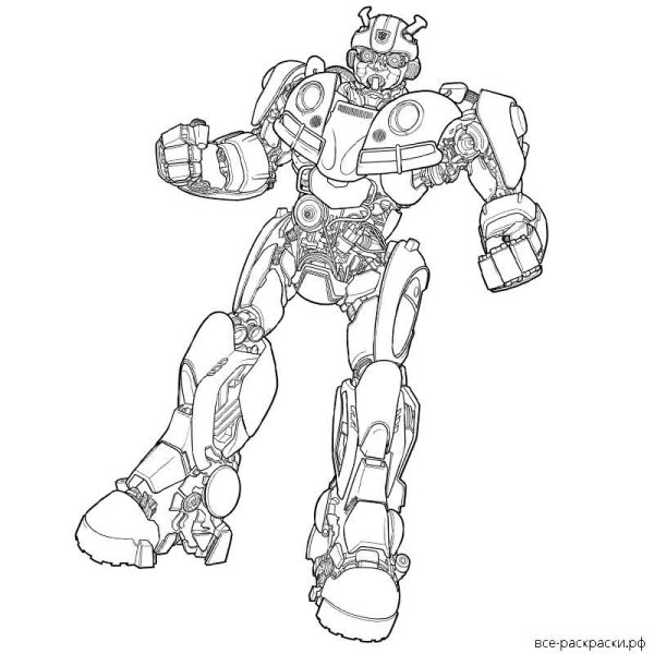 Трансформеры раскраска цветная