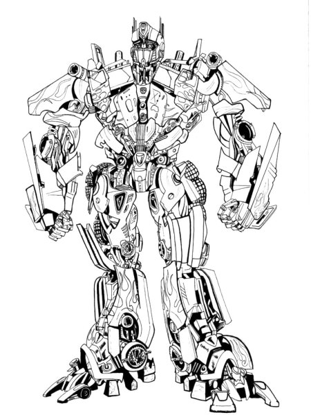 Раскраска Автобот Айронхайд