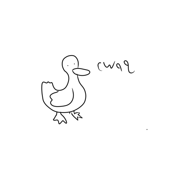 Утка эскиз