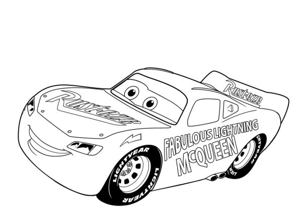 Молния Маккуин Тачки 3 раскраска