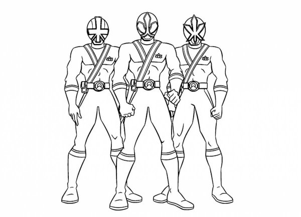 Могучие рейнджеры раскраска
