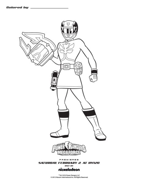 Повер рейнджеры раскраска