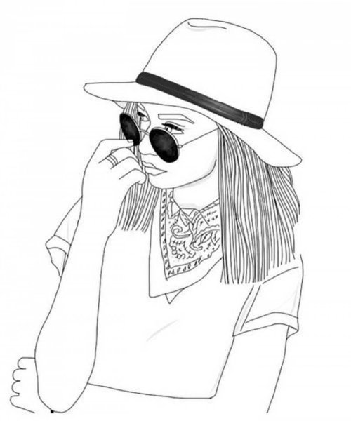 Раскраски девочки крытые