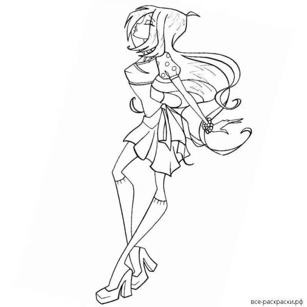 Раскраски феи Винкс Космикс Стелла