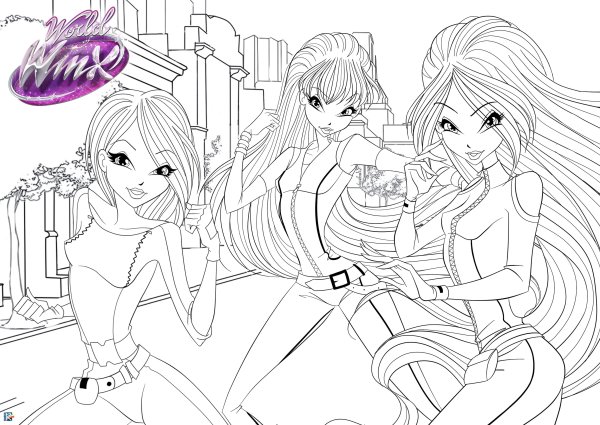 Винкс ДРИМЕКС раскраска