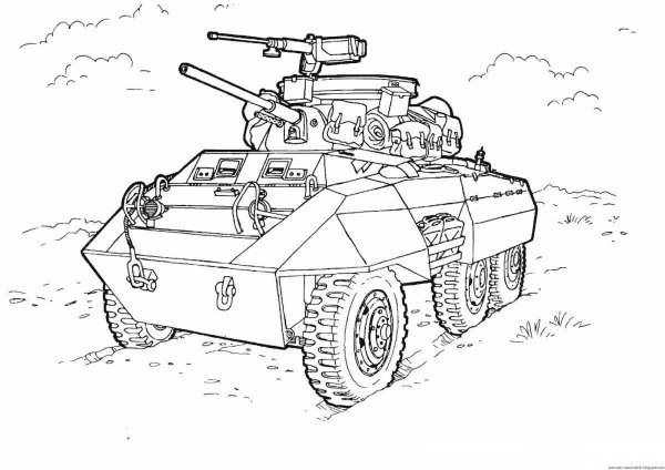 Раскраска «Военная техника»