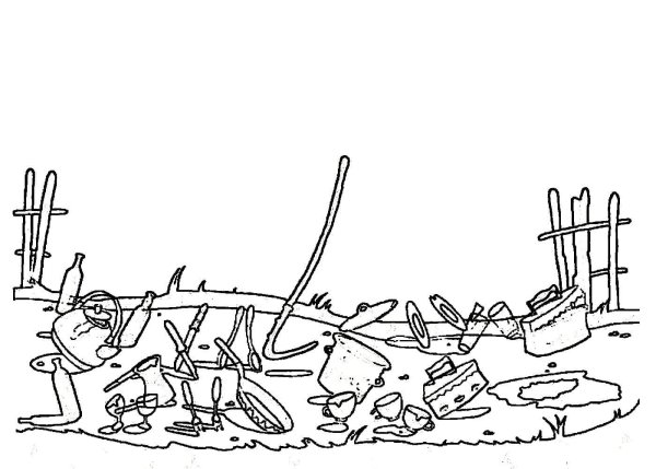 Чуковский Федорино горе раскраска для детей