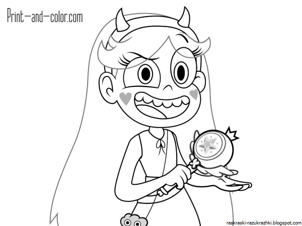 Звёздочка Баттерфляй расскраски