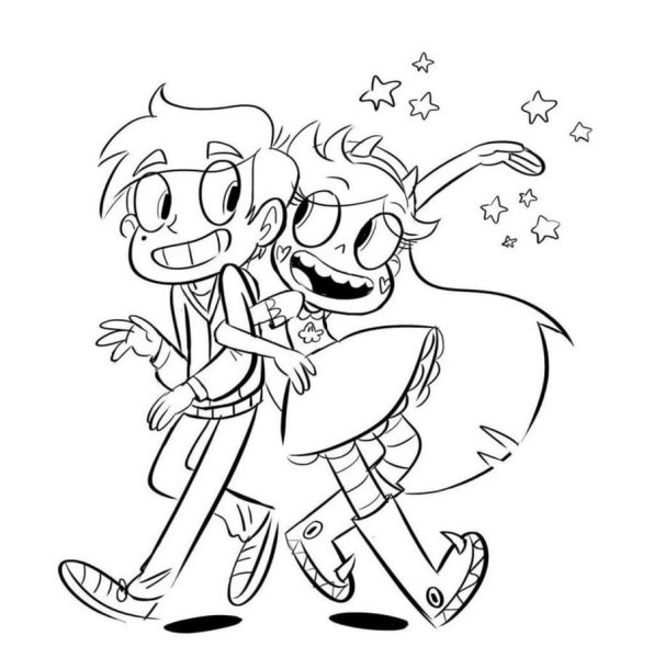 Звездачкабатерфляйи Марко раскраска