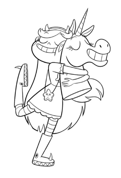 Звёздочка Баттерфляй расскраски